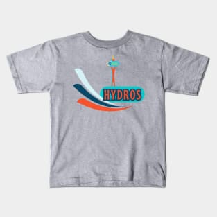 Hydroplanes and Space Needle. Seattle Summer Style Kids T-Shirt